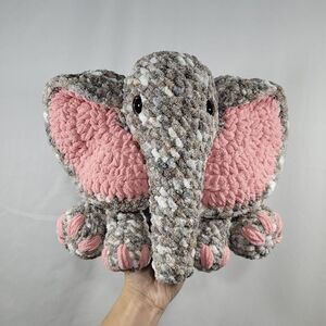 Crochet Elephant Plushie | Handmade Gifts | Adorable Safari Animal
